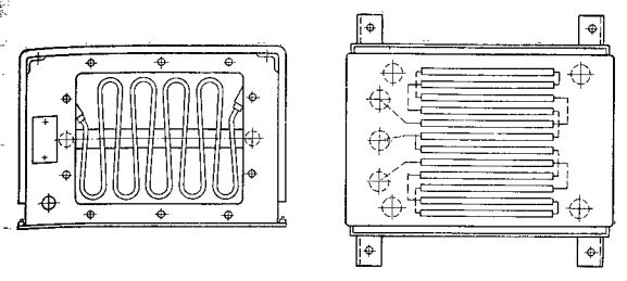 Нагревательные элементы калорифера и схема их включения Нагревательные элементы калорифера и схема их включения